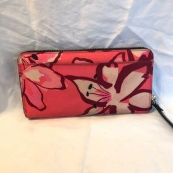 Kate Spade Blake Avenue Tiger Lily Neda Zip Wallet - Picture 5 of 8